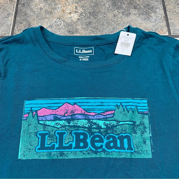 NEW! Women’s L.L.Bean Long Sleeve Sleepwear PJ T-Shirt Size Small W/Tag - Picture 2 of 3